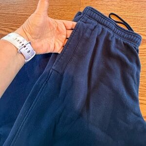 Adidas Men's Navy Blue Sweat Pants with Fleece inside…Nice & Warm